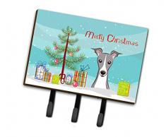 Caroline s Treasures bb1608th68 Weihnachtsbaum und Italienisches Windspiel Leine oder Schlüsselhalter, groß, Multicolor