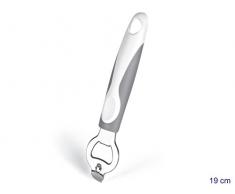 Home Kapselheber mit rutschfestem Griff, Edelstahl, Weiß/Grau