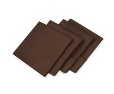 Aloe Vera Hotel Collection Ultra Soft Kopfkissen Fall (4er Pack) – naturreine Pure Aloe Vera Behandlung – Umweltfreundlich, Hypoallergen Kissen Bezug mit Beruhigende Aloe Vera King Braun