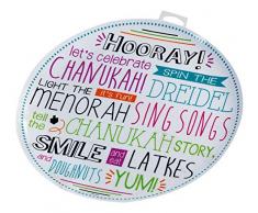 Rite Lite Festive Let s Celebrate Chanukah Hanukkah Dekorative Rundes Serviertablett, 30,5 cm