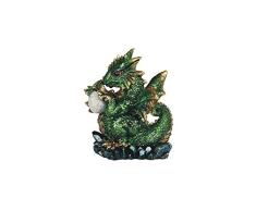GSC 71797 Drachenfigur, 12,7 cm, Grün mit Ei