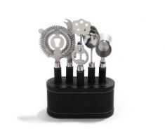 Rabbit VIP Bar Bar Tool Set 6tlg mit Caddy (schwarz)