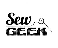 FiberFlies FFD126 Fensteraufkleber, Vinyl, Motiv: Nähgeheek