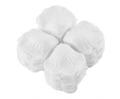 ToppinCN Künstliche Rosenblätter aus Seide, Dekoration für Hochzeit, Party, Tisch, Konfetti, Dekoration Milchweiß