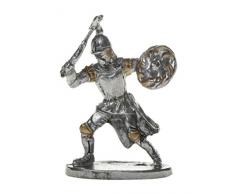 Schnabel-Schmuck Ritter kämpfend mit Axt 6 cm teil, gold bemalt