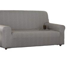 Zebra Textil Betina Elastische Sofa-Husse, Stoff, Beige, 3 Sitzer