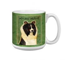 Tree-Free Greetings xm28048 John W. Golden Künstlerische Jumbo Tasse, 591 ml, dreifarbige Shetland Sheepdog