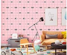 GLOW4U Selbstklebend Plaid Muster Dekorative Kontakt Papier Schubladen Regal rutschsicher für Schränke Schublade Regalen Dresser Book Wand Kunst und Handwerk Aufkleber (rot, 61 cm wx117 L)