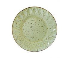 H&H Dalia Dessertteller Frutta, Grün, 22.5 cm