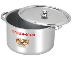 Industrias Aldaya S.L. Hohe Pfanne, Edelstahl, silberfarben, 26 cm