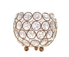 SUJUN Gold dekorative Kerzenhalter für Hochzeit, Tischdekoration für Geburtstagsparty, Esstisch, Kerzenlicht, Dekoration Large Gold