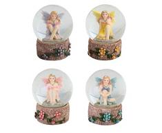 Major-Q G8028083 Schneekugel Fee, 7,6 cm, 4-teiliges Set