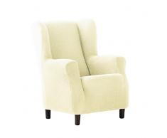 Eysa Cora bielastisch Sofa überwurf 1 Sessel Farbe 00-Ecru, Polyester-Baumwolle, 36 x 27 x 9 cm