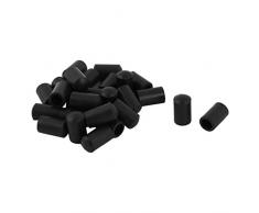 sourcing map 26stk. 6mm Lochdurchm Gummi Stuhl Tisch Möbel Rund Fuß Einsetzen Schutzhülle DE de