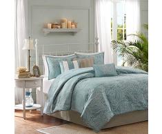 Madison Park Carmel Schmusetuch 7-teilig, Blau California King
