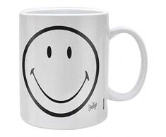 empireposter Smiley White - Schwarz-Weiß Keramik Tasse - Grösse Ø8,5 H9,5cm