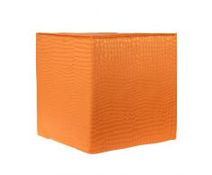 Grouchy Goose Orange Croc Print Pouf