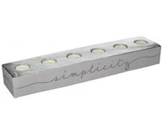 Pavilion Gift Company 42115 Happiness & Simplicity Zement Teelichthalter, 45,7 cm