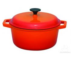 Commichef Provencale Professional Schmortopf, Gusseisen, rund, gusseisen, Orange, 1.65L