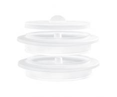 Home Ghost Dampfgarer, 27.5 cm, Silikon, Weiß