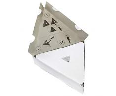 Unger Quik Pads für Fensterreiniger Stingray Set 160 OS (25 Stück, für glatte Oberflächen + Fenster, 54% Polyester / 46% Viskose, Reinigungstücher) SRPD3