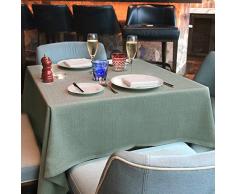 LUOLUO Rechteckiger Tisch, auslaufsicher, wasserdicht, waschbar, schnell trocknend, ideal für Familie, Grillen, oder Partys, jede Jahreszeit, jeden Urlaub und jeden Menschen 51x69inch(130x175cm) Lightgreen