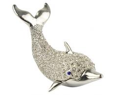 Nauticalia Schmuckkästchen Delfin, silberfarben