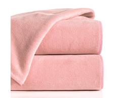 Eurofirany Handtuch Mikrofaser Schnelltrocknend Weich Schlicht Set 3-er Pack Oeko-Tex, Koralle, 70x140cm