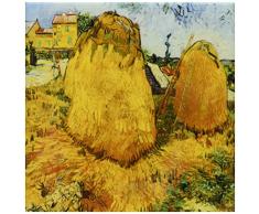 3dRose CT 128135 _ 1 Haystacks in Provence von Vincent Van Gogh Keramik Fliesen, 4-Zoll