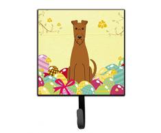 Carolines Treasures Wandhaken, Motiv: Irish Terrier, Ostereier, klein, Mehrfarbig