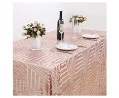 SoarDream Pailletten-Tischläufer, Hochzeit, Tischdecke, rechteckiger Tisch, Tischdecke, Champagner-Ton, 30,5 x 182,9 cm 50x50 Rose Gold Diamond