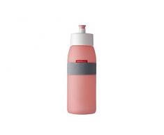 Mepal Nordic pink sporttrinkflasche Ellipse 500 ml, Plastik, 7.5 x 7.5 x 22.5 cm