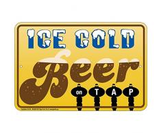 Schilder 4 Fun s4cbr29 Ice Kalten Bier auf Wasserhahn Kleiner Parken Schild