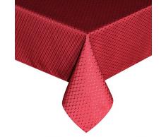 ufriday modernes Waffelstrucktur Tischdecke Polyester wasserabweisend und Öl Proof, Reinigungstuch, rechteckige Tisch Displayschutzfolie fleckenabweisend, Light Sage, Polyester-Mischgewebe, Korallenrot, 60Wx120L