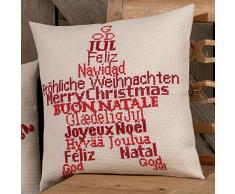 Permin Kissen Weihnachtsstern, 40 x 40 cm, mehrfarbig