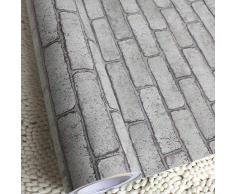 LEPENDOR Tapete zum Abziehen und Aufkleben, selbstklebend, 3D-Stein, strukturierte Kontaktpapier, Dekorfolie für Zimmer, 45 x 45 cm Color 4