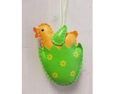 Combogen Sa Oster-Dekoration 8 x 2 x 12 cm Gelb/Grün