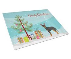 Carolines Treasures CK3480LCB Prager Ratter Weihnachtsbaum, Glas, große Schneidebretter, 12 H x 16 W, mehrfarbig