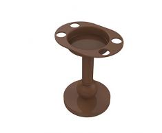 Allied Brass GL-55-ABZ Waschtisch-Oberteil für Zahnbürsten und Zahnputzbecher, antikes Bronzefarben