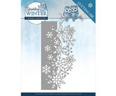 Yvonne Creations YCD10189 SPAKLE BRD, Funkelnde Bordüre, funkelnder Winter, Einheitsgröße
