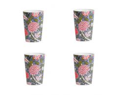Sema 96757 – Set von 4 Tassen, Design Pfingstrose