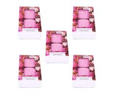 Pajoma Maxi Teelichte Rosenblüte, 10er Pack (5 x 2 Maxi Teelichte) in Polycarbonat Hülle