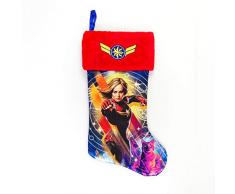Marvel Captain Satin Stocking Weihnachtsstrumpf, merhfarbig, 20