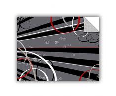 ArtWall Anna Quachs Black Grey Memo Board Removable Wall Art Mural, 18 x 24