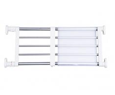 baoyouni erweiterbar Garage Regal rostbeständig Tension Closet Regalen, metall, elfenbeinfarben, (15.75-23.62) IN