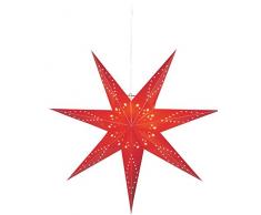 Beleuchtung Papierstern Katabo rot 100x100cminklusive Kabel Liefermenge = 1