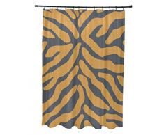 E von Design Animal Streifen Vorhang für die Dusche, Polyester, grau, Standard