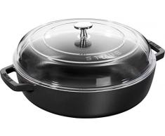 STAUB Sauteuse aus Gusseisen, Gusseisen, schwarz, 36,1 x 28 x 12,6 cm