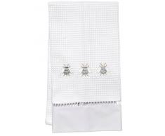 Jacaranda Living Gästetuch Waffelgewebe französisch 12.5 x 25 weiß