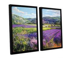 Artwall Kunstdruck auf Leinwand Timothy Easton s Lavender Fields in Old Provence 24x32